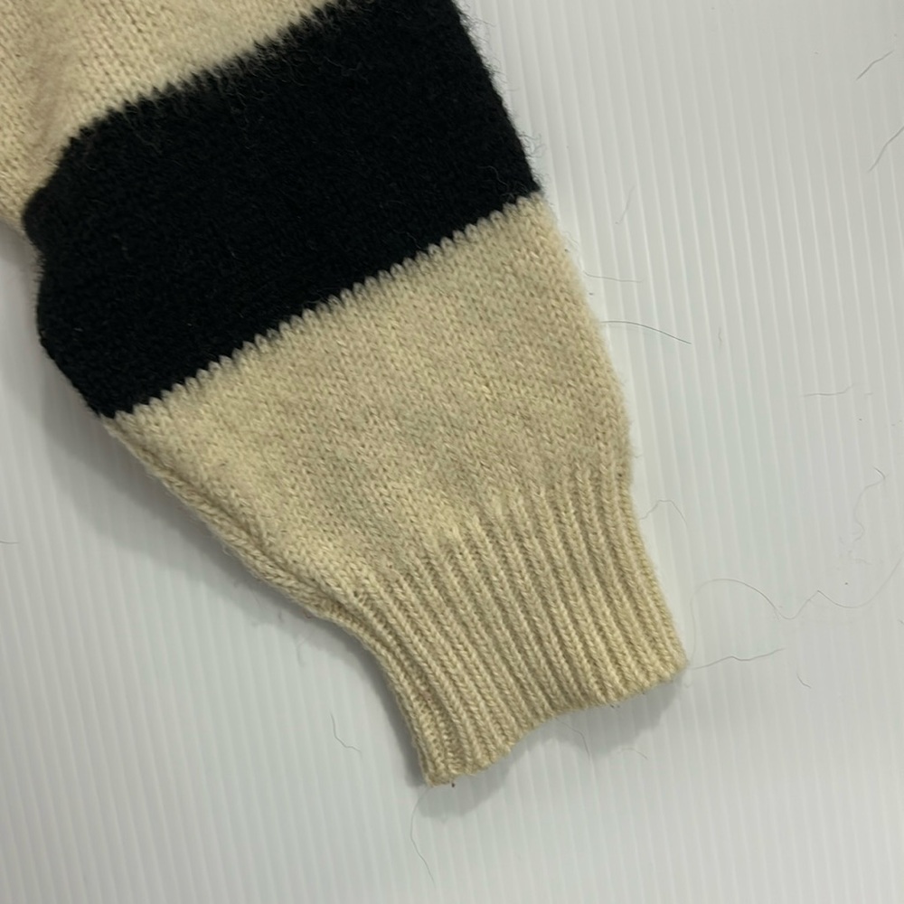 Rare Find! Striped Multicolor Wool Teddy Jacket - Picture 6 of 8